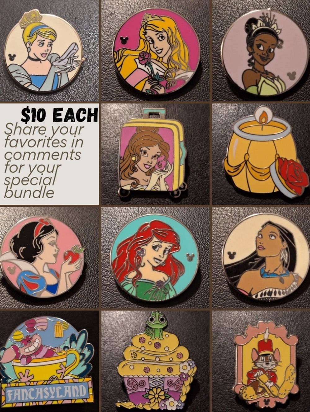 Authentic Disney Trading Pins $10 STARTS